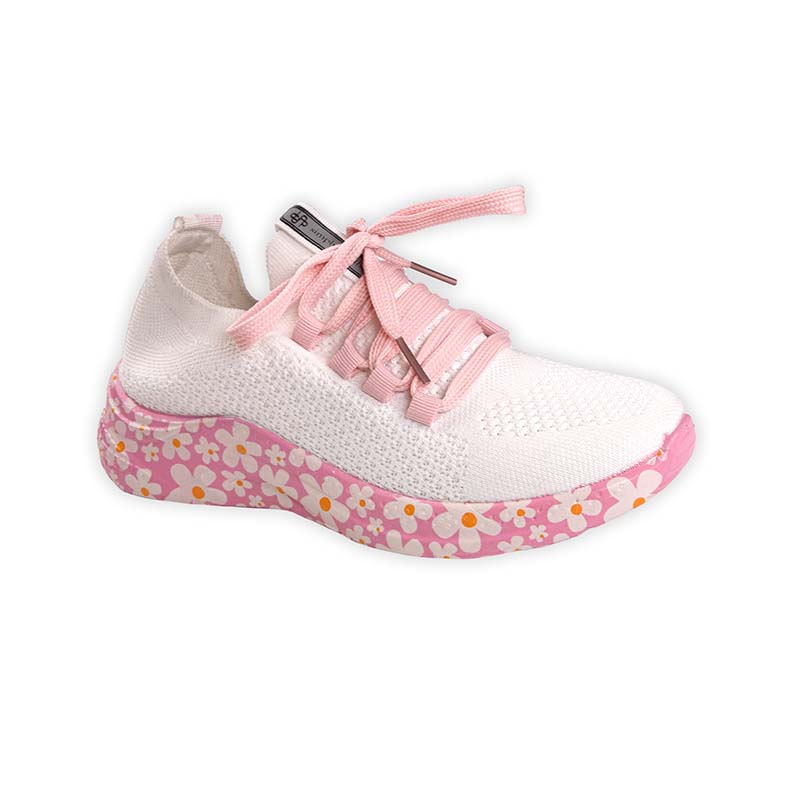 Pink Flower Sneakers