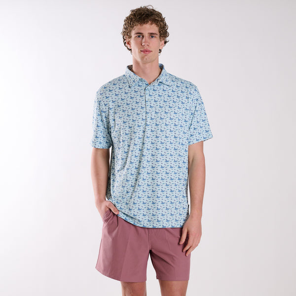 Boats and Lures Printed Polo