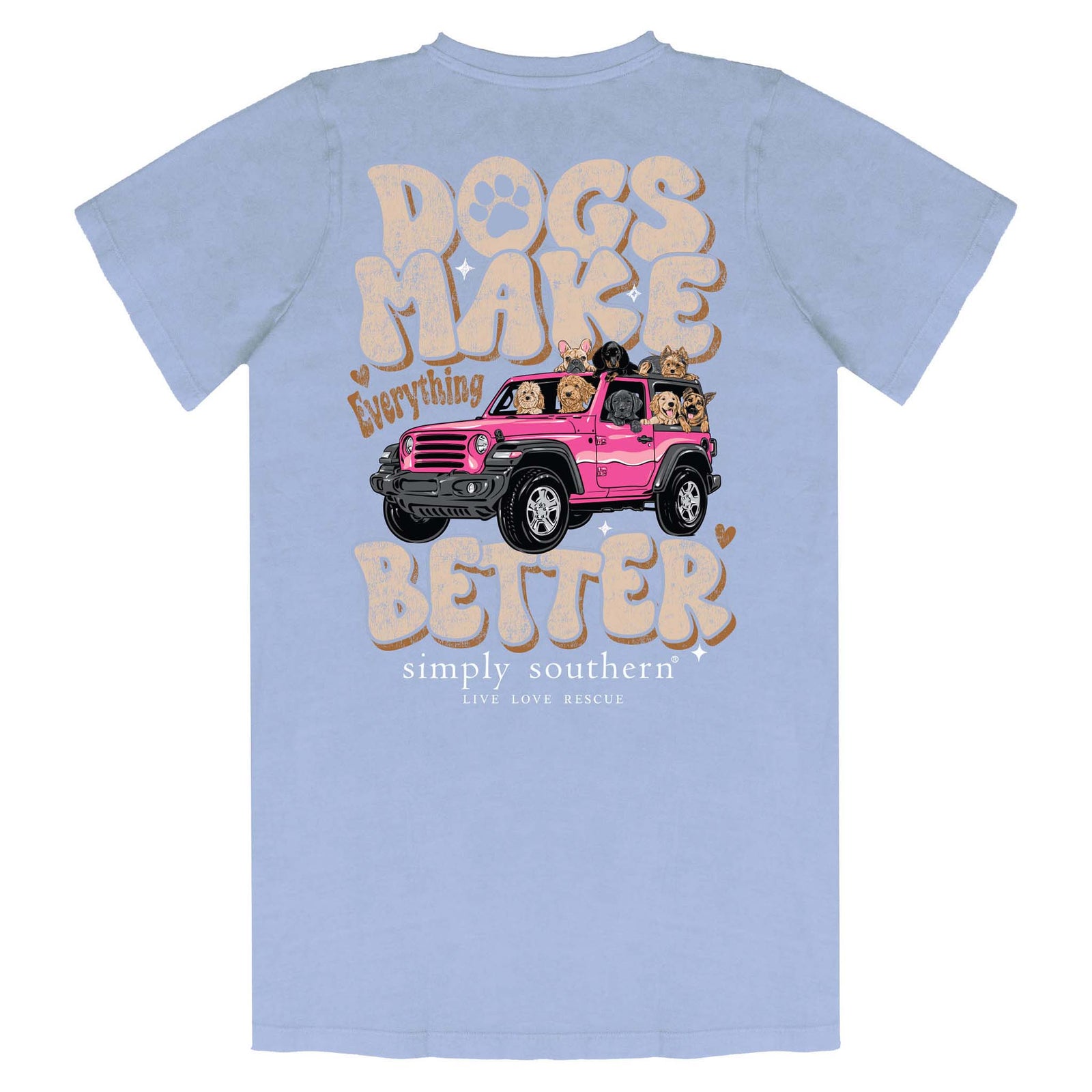 Dogs Make It Better Short Sleeve T-Shirt