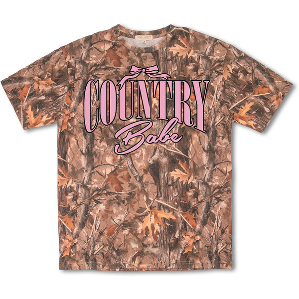 Simply southern Country Babe Camo Short Sleeve T-Shirt