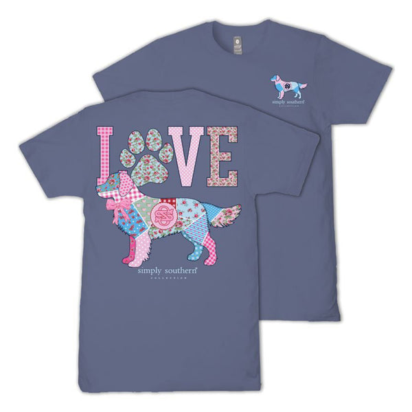 Dog Love Patchwork Short Sleeve T-Shirt