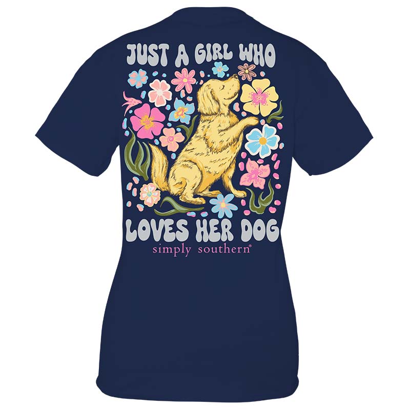 Just A Girl Who Loves Her Dog Short Sleeve T-Shirt