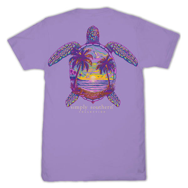 Sunset Turtle Short Sleeve T-Shirt