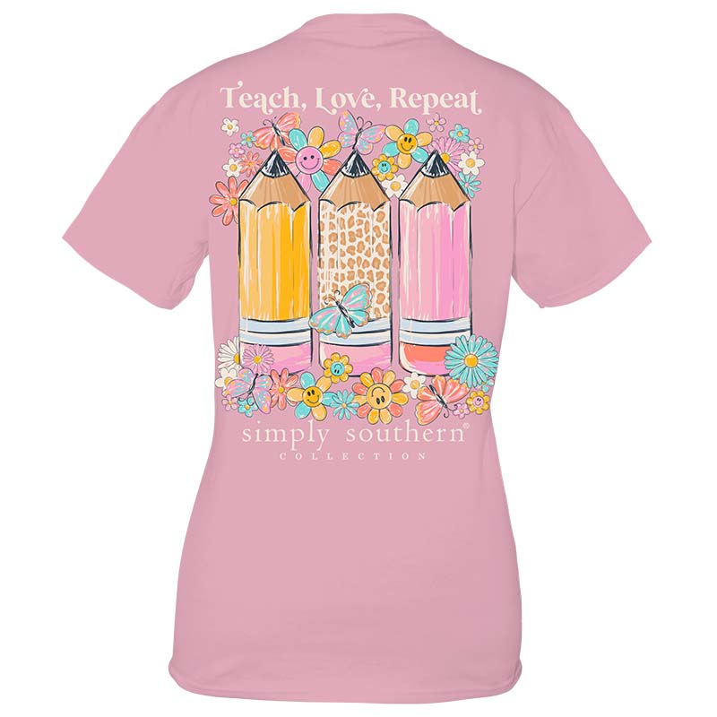 Simply Southern Teach, Love, Repeat Short Sleeve T-Shirt