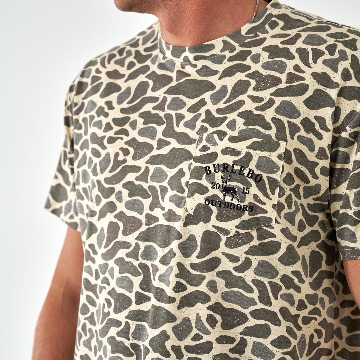Classic Deer Camo Pocket Short Sleeve T-Shirt