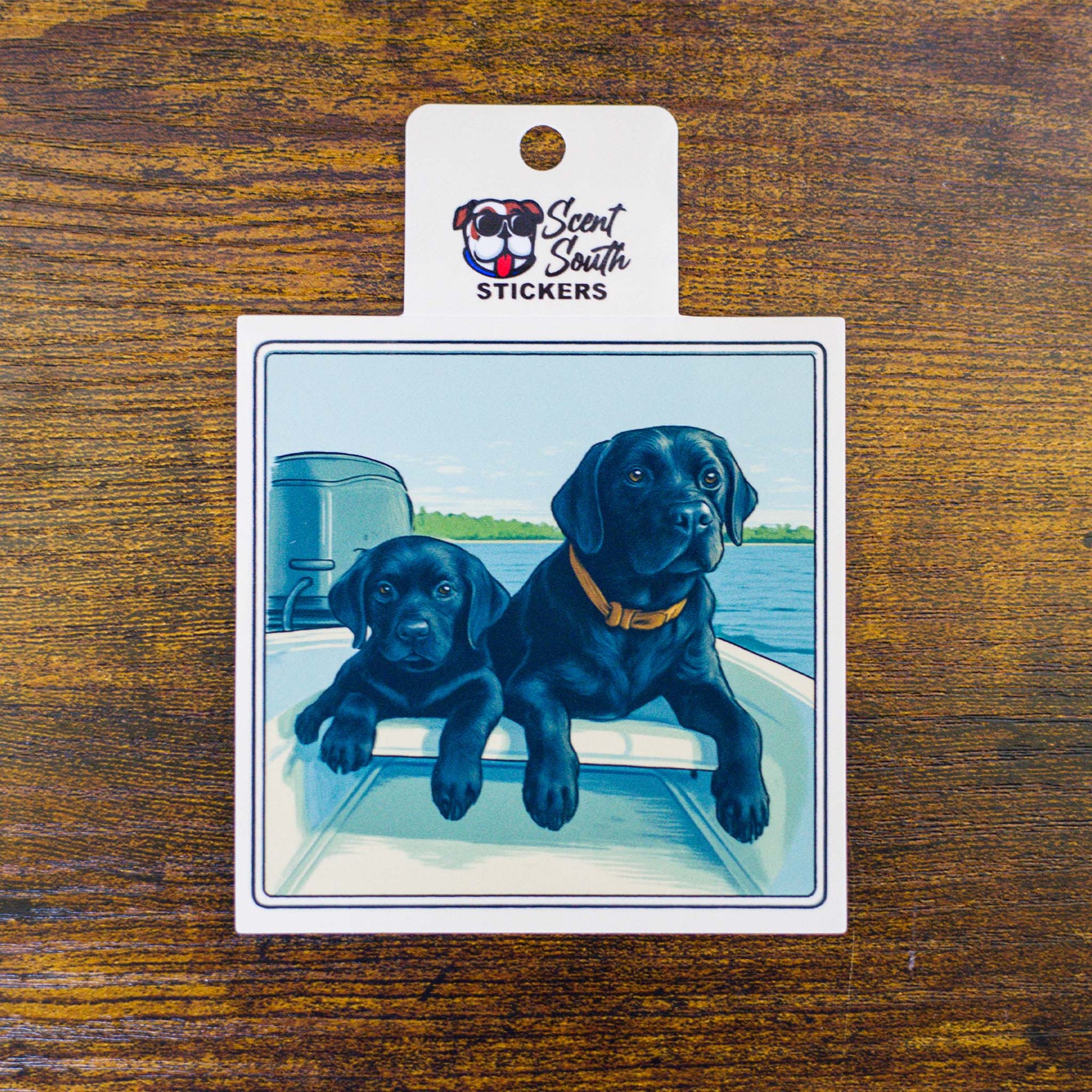 Dogs on a Boat Decal by scent south