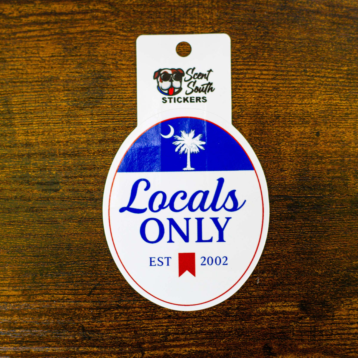 scent south Locals Only Label Decal