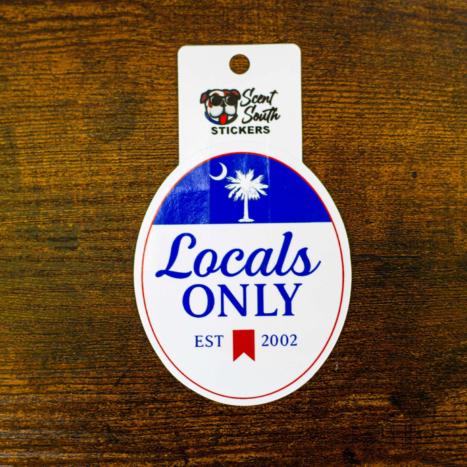 scent south Locals Only Label Decal