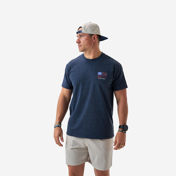 Fishing Gear American Flag Short Sleeve T-Shirt
