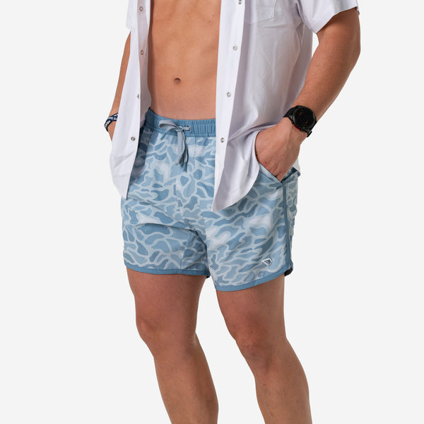 5 Inch Swim Shorts in Seaside Camo