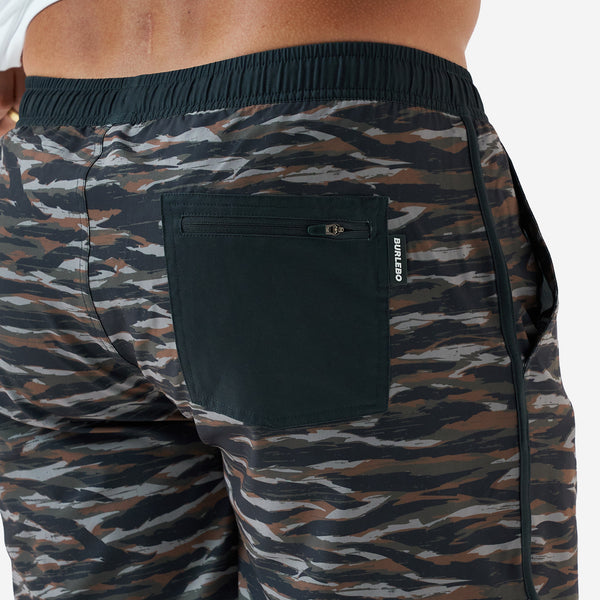 5 Inch Lined Swim Shorts in Tiger Wetland Camo