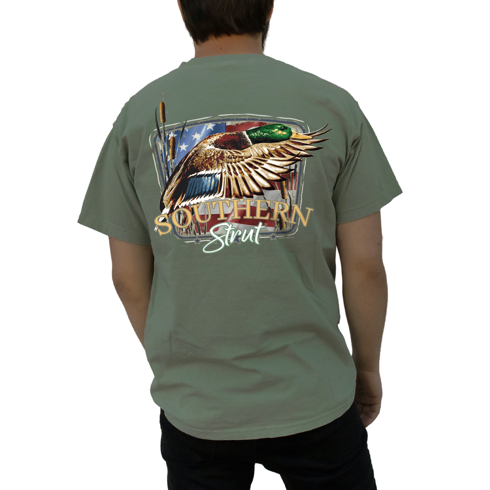 Patriotic Mallard Short Sleeve T-Shirt