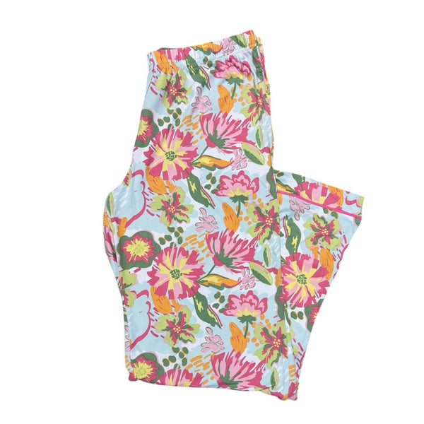 Pink Bouquet Pajama Pants