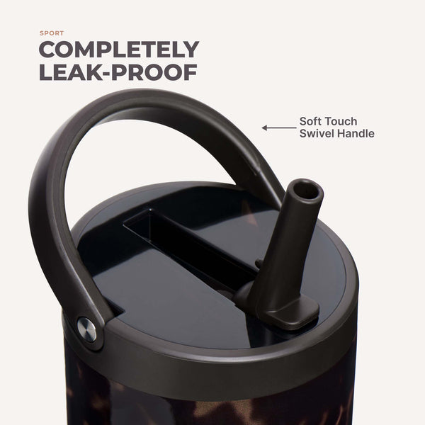 Sport 20oz Water Bottle in Mocha Tortoise