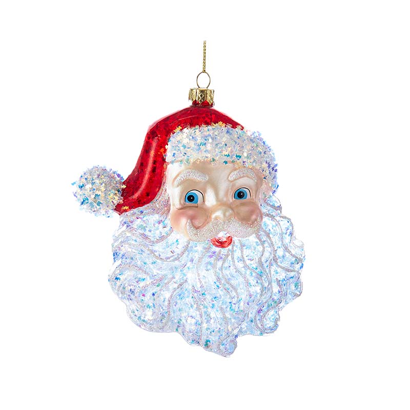 santa head ornament
