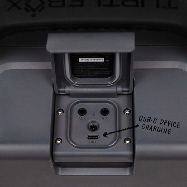 Turtlebox Grande Portable Speaker in Gray