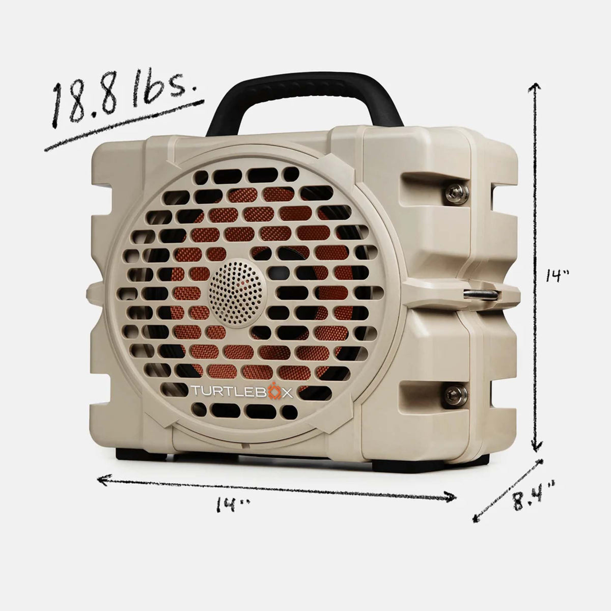 Turtlebox Grande Portable Speaker in Tan