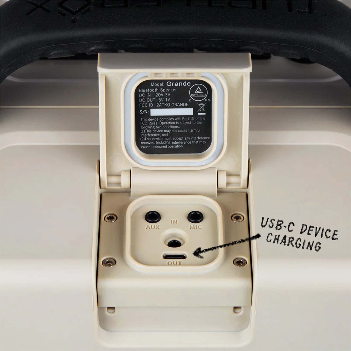 Turtlebox Grande Portable Speaker in Tan