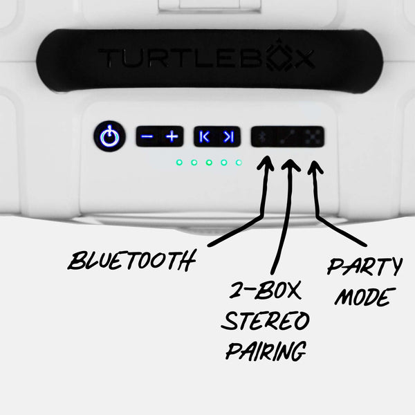 Turtlebox Grande Portable Speaker in White