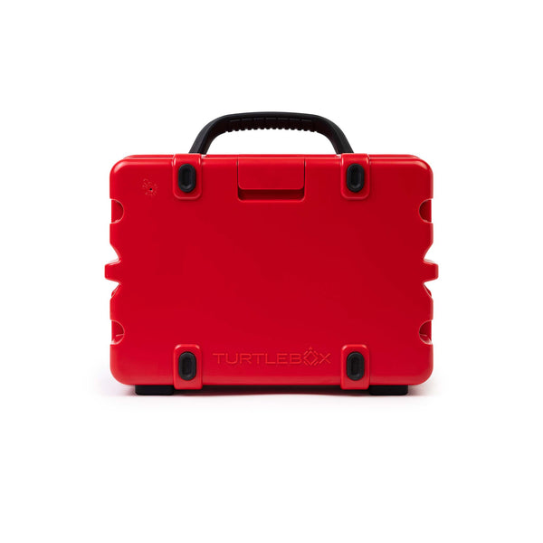 TurtleBox Gen 3 Portable Speaker in Red, White, and Black