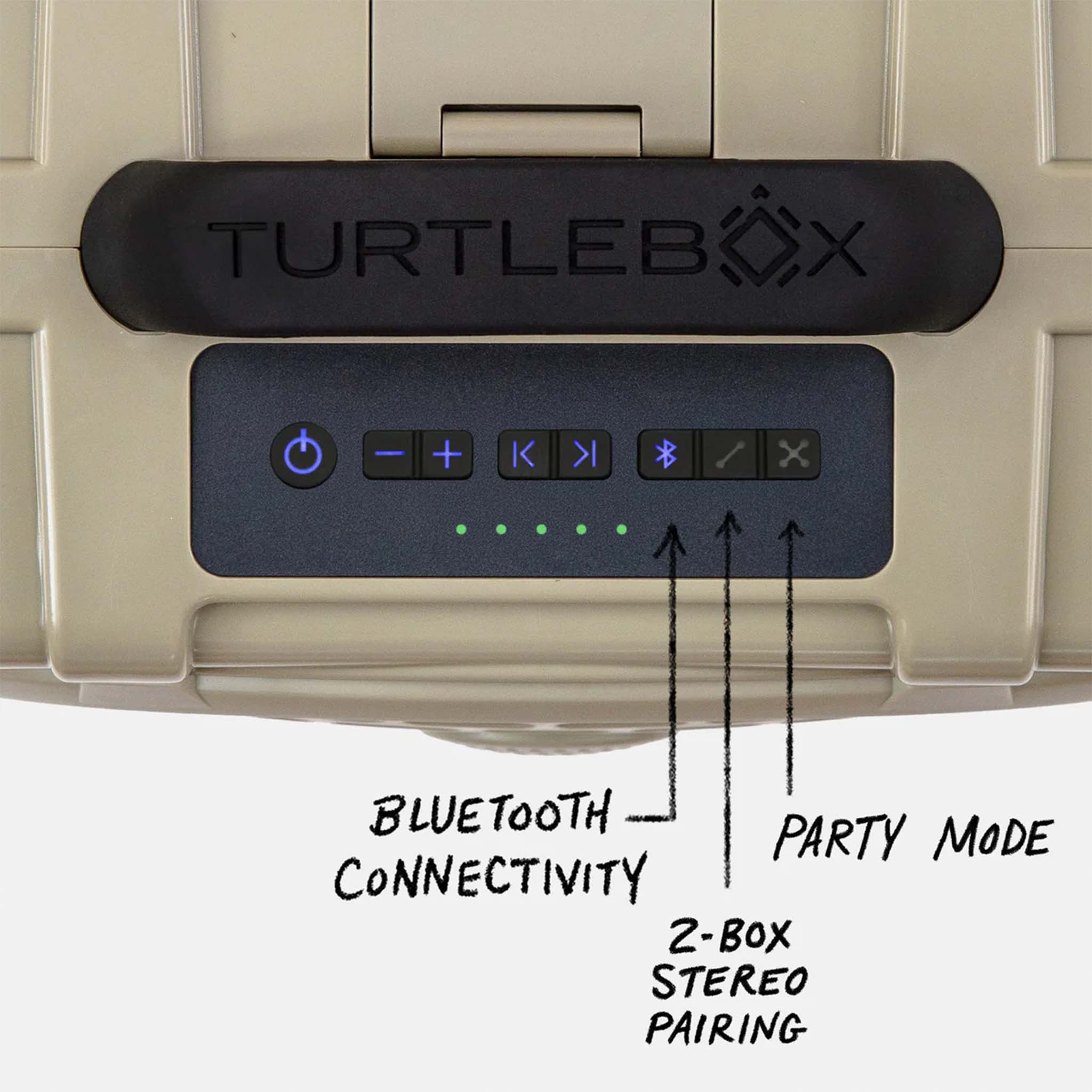 Turtlebox Sizes TurtleBox Gen 3 Tan Portable Speaker | Palmetto Moon
