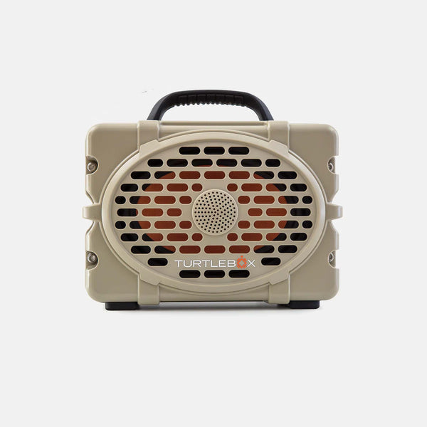 front view of TurtleBox Gen 3 Tan Portable Speaker