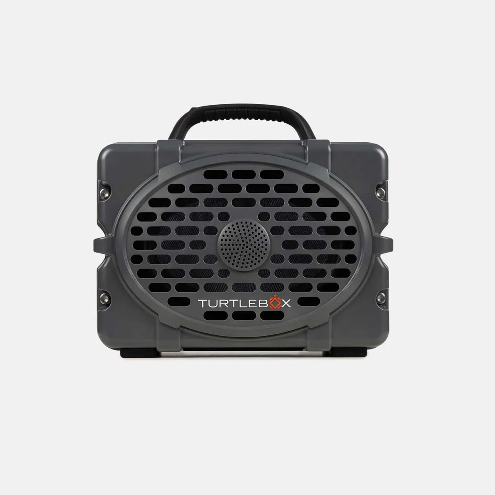 front view of TurtleBox Gen 3 Gray Portable Speaker
