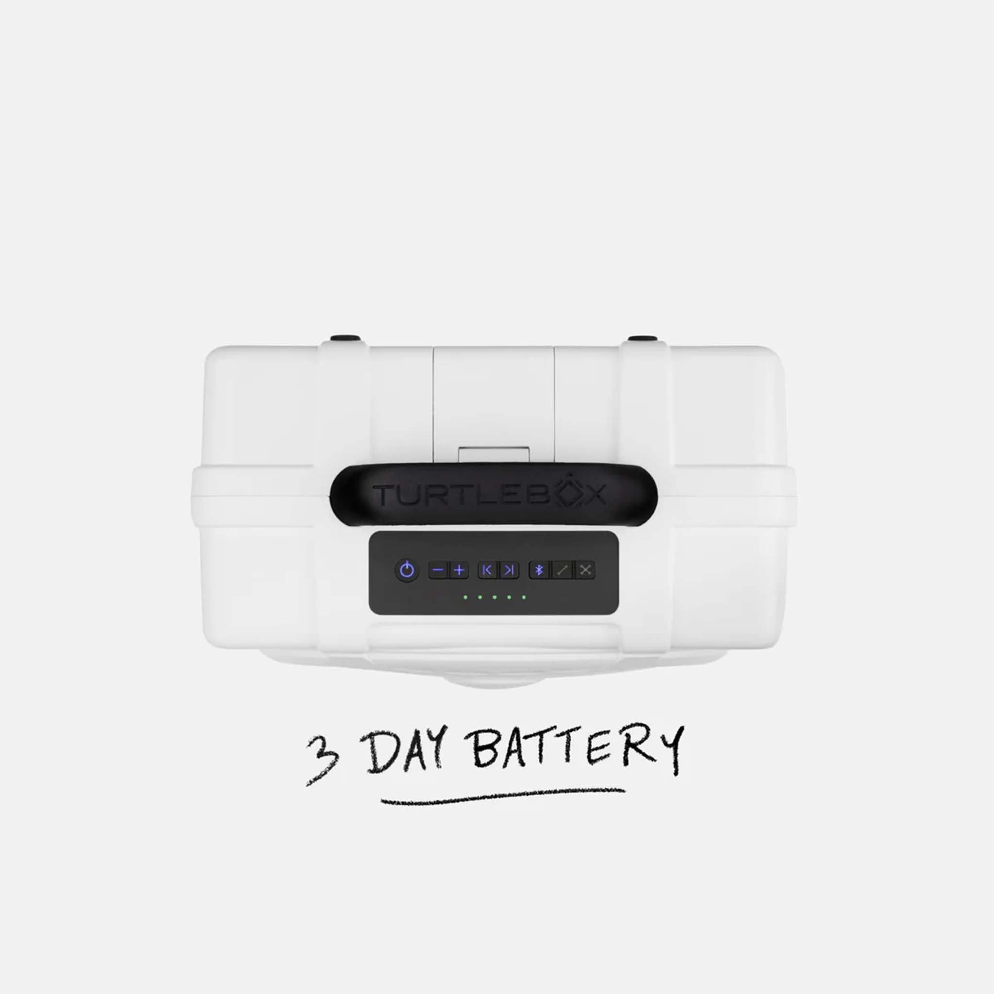 TurtleBox Gen 3 White Portable Speaker | Palmetto Moon