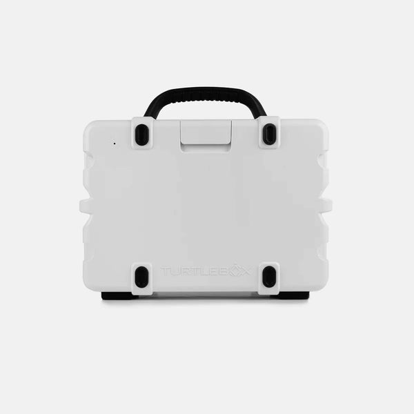back view of TurtleBox Gen 3 White Portable Speaker