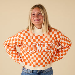 Gameday Social Women's UT Checkerboard Sweater | Palmetto Moon