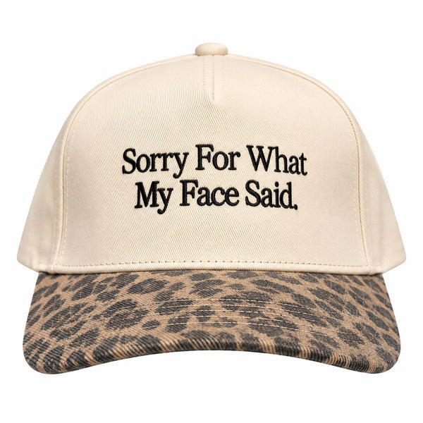 Sorry For What My Face Said Trucker Hat