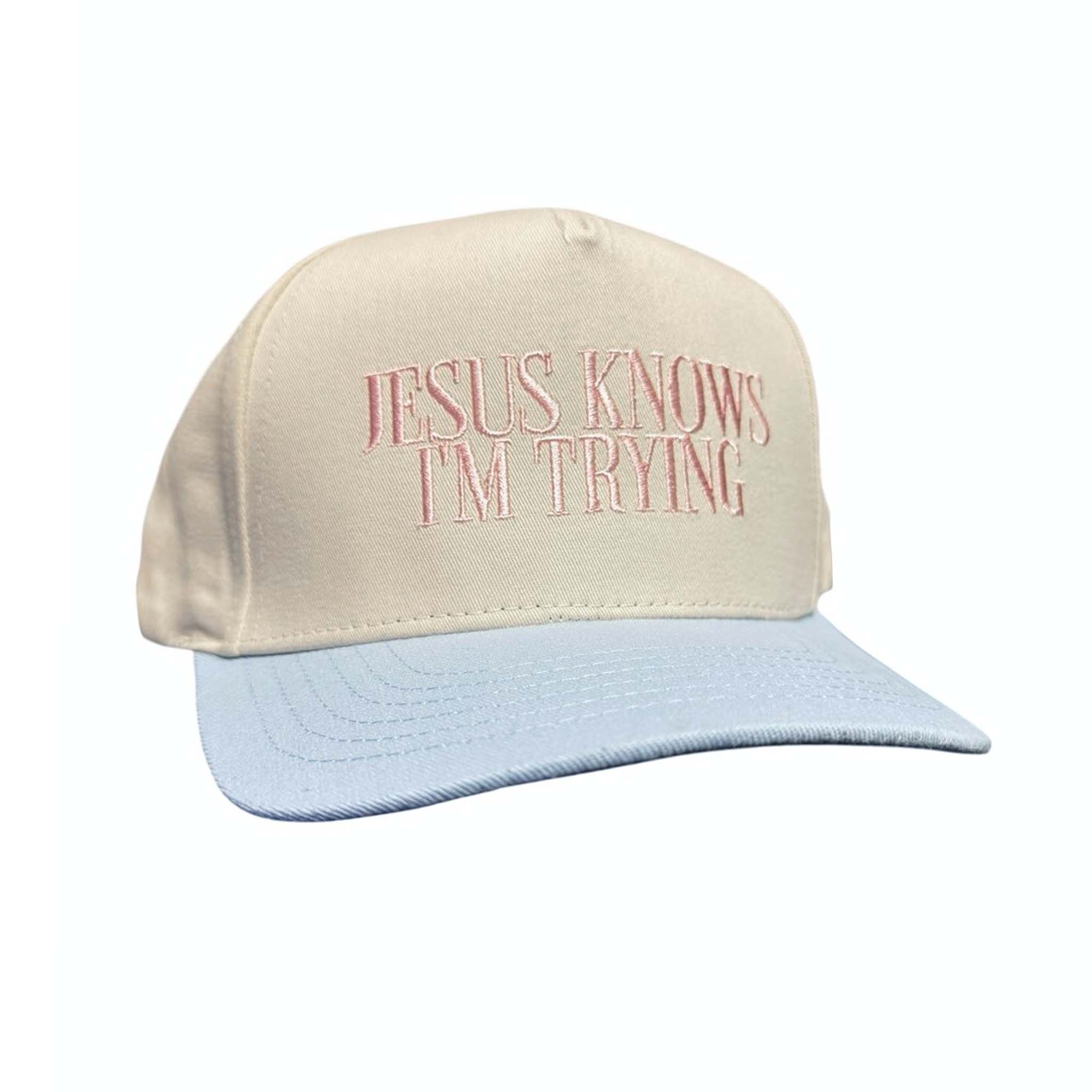 The Happiest Jesus Knows I'm Trying Hat | Palmetto Moon