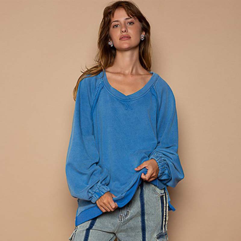 Pullover Back Cut Out Sweatshirt