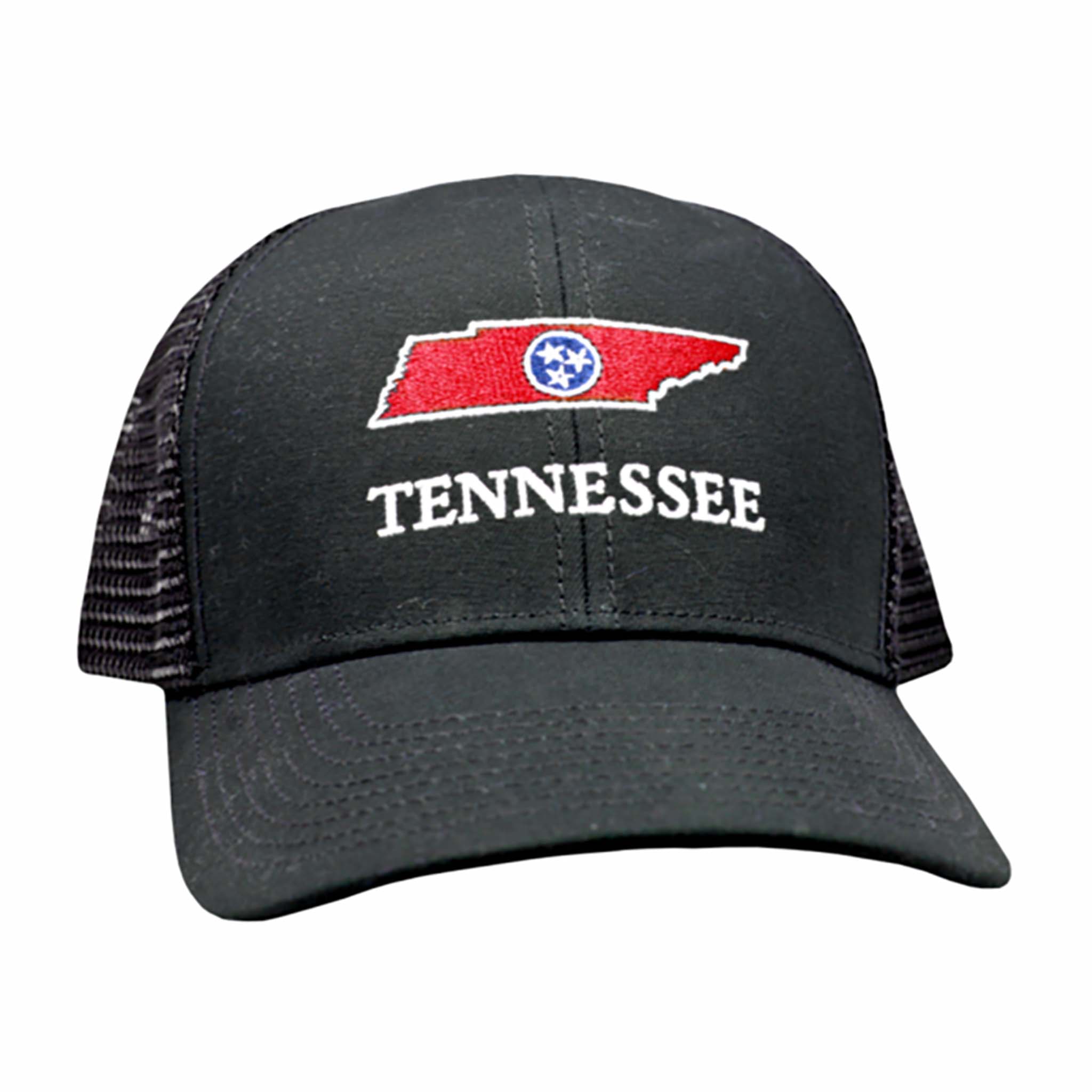 Tennessee Mesh Back Trucker Hat in Black