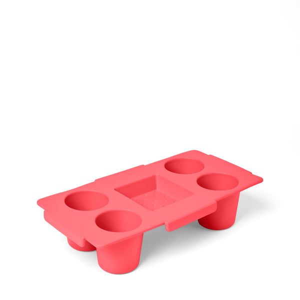 Top O' The Bogg To Ya Bogg Bag Tray Insert in Capri Coral shown on a white background.