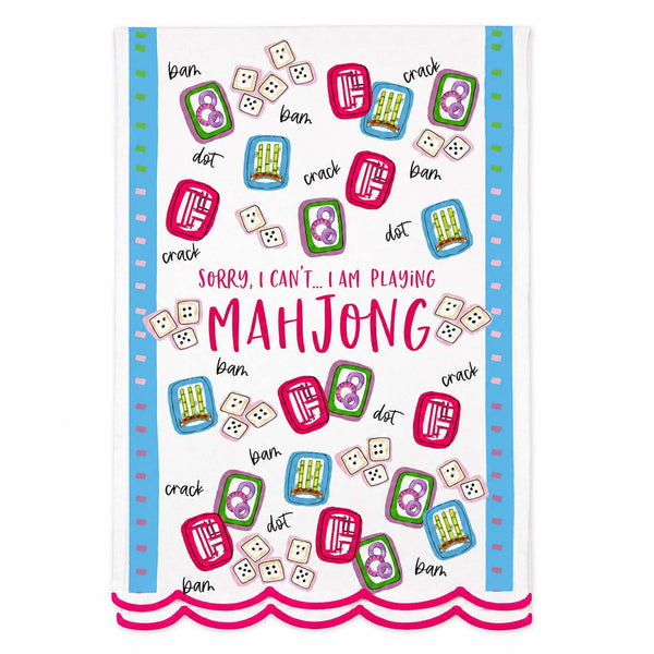 Mahjong Tea Towel