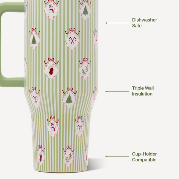 Traveler 32oz Tumbler in Deck the Hall