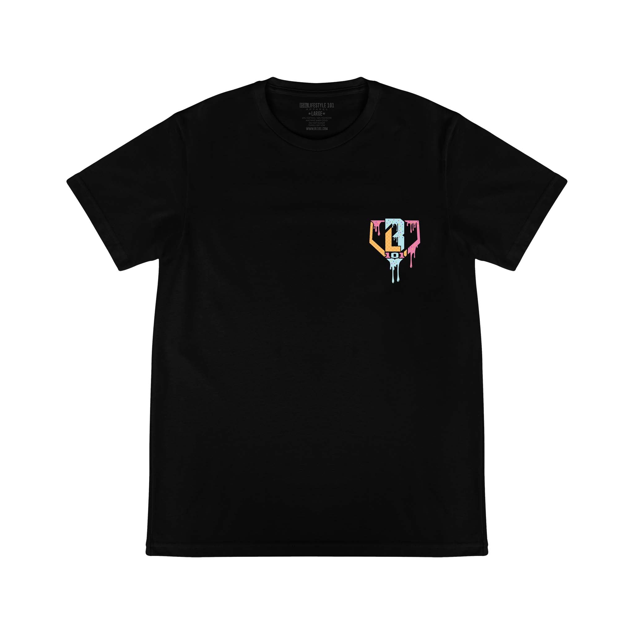 Baseball Lifestyle 101 Youth Ice Cream Short Sleeve T-Shirt