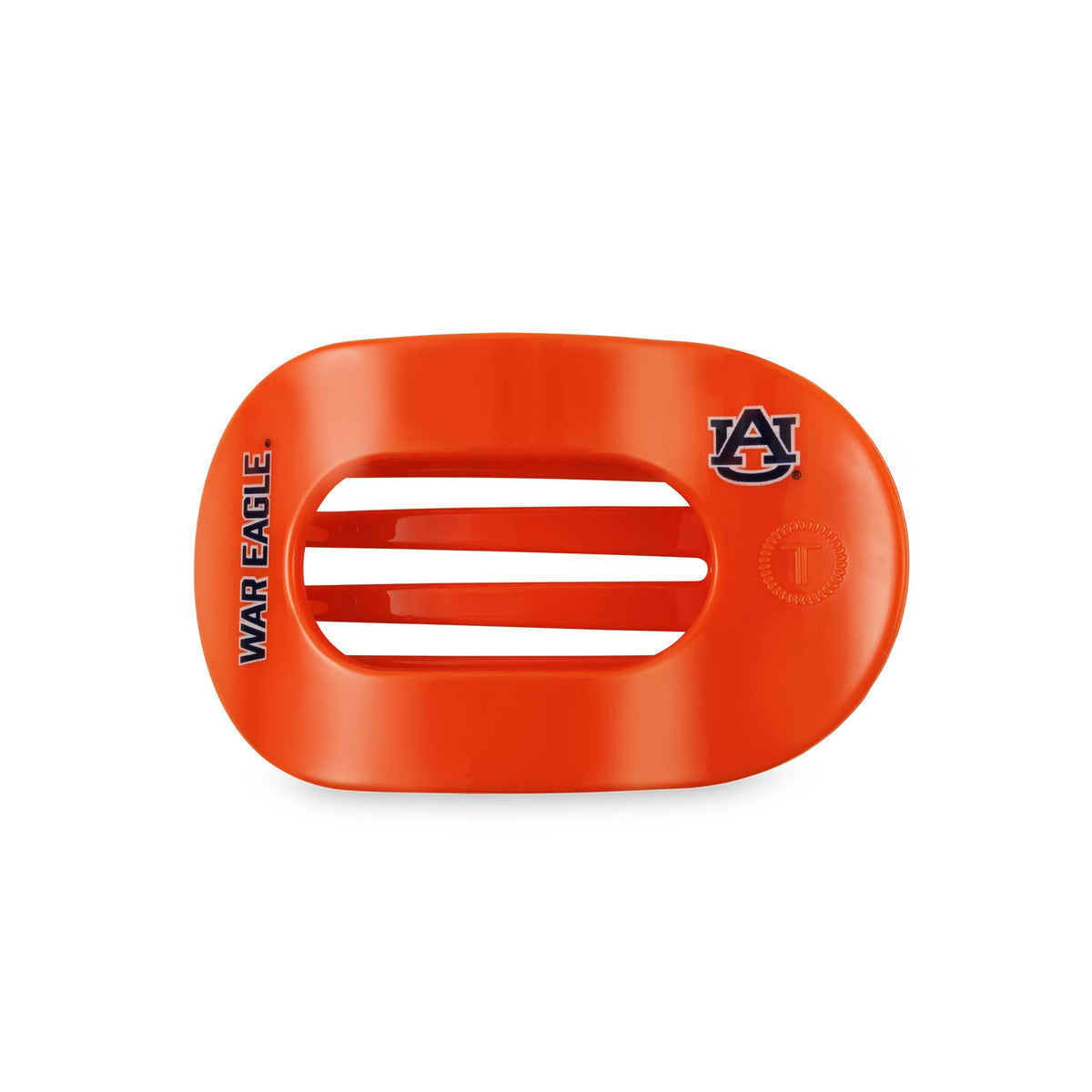 TELETIES Auburn Medium Flat Oval Hair Clip in Orange
