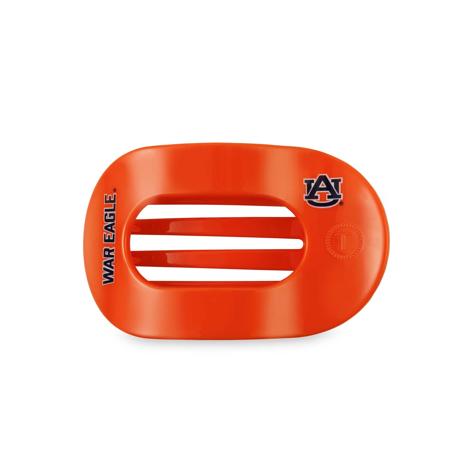 TELETIES Auburn Medium Flat Oval Hair Clip in Orange