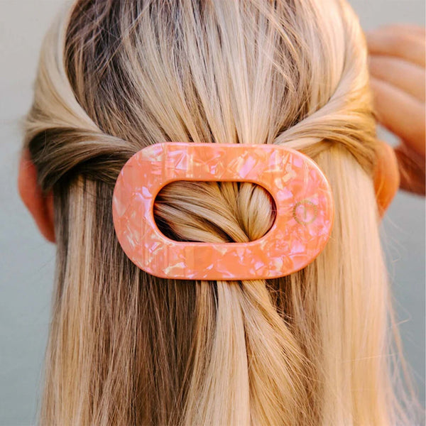 Teleties Dreamcicle Medium Flat Oval Hair Clip