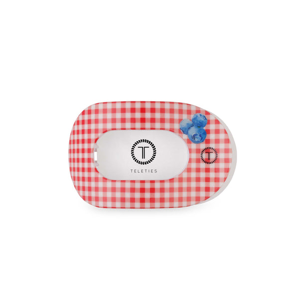 Blueberries Medium Flat Oval Hair Clip