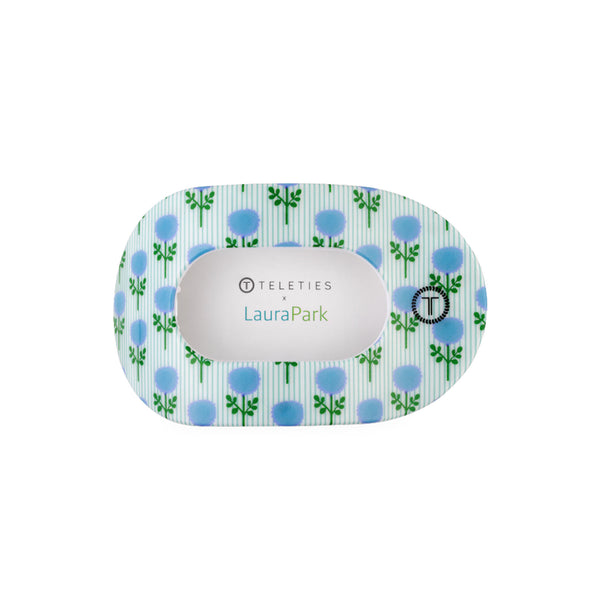 TELETIES x Laura Park Blue Marigold Medium Flat Oval Hair Clip