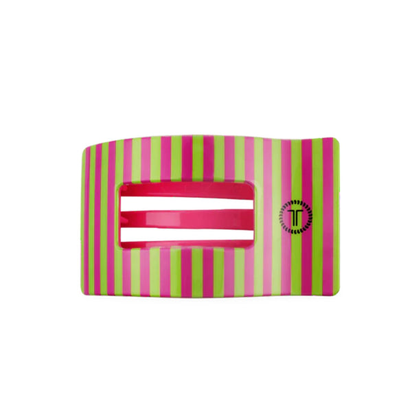 Medium Flat Rectangle Hair Clip in Summer Crush