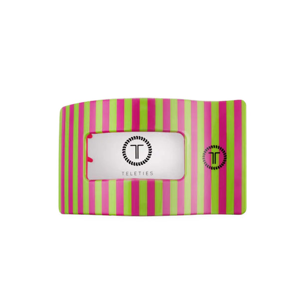 Medium Flat Rectangle Hair Clip in Summer Crush