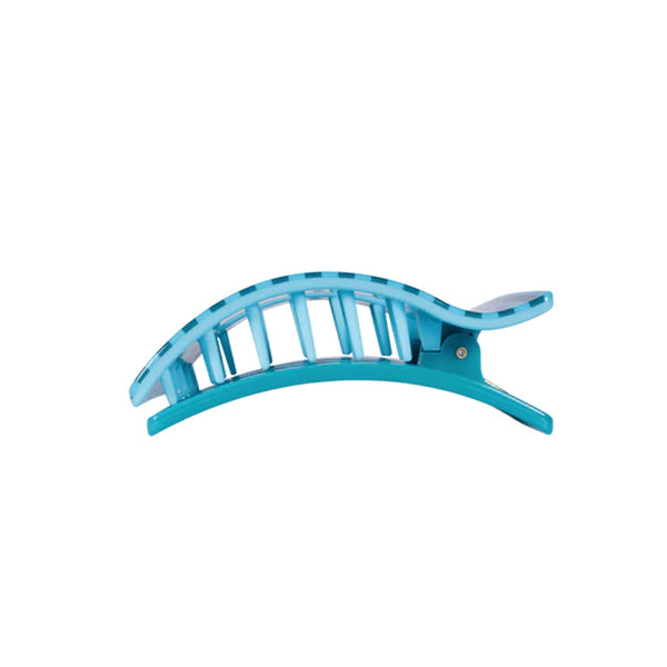 Medium Flat Rectangle Hair Clip in Splash Zone
