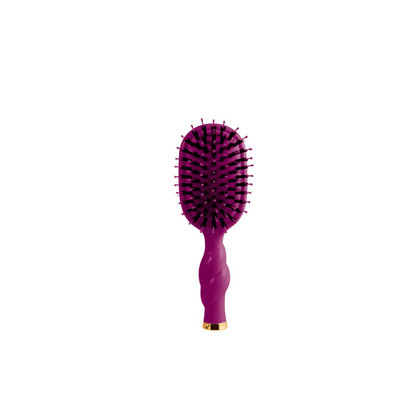 Mini Boar Bristle Hair Brush in Mulberry