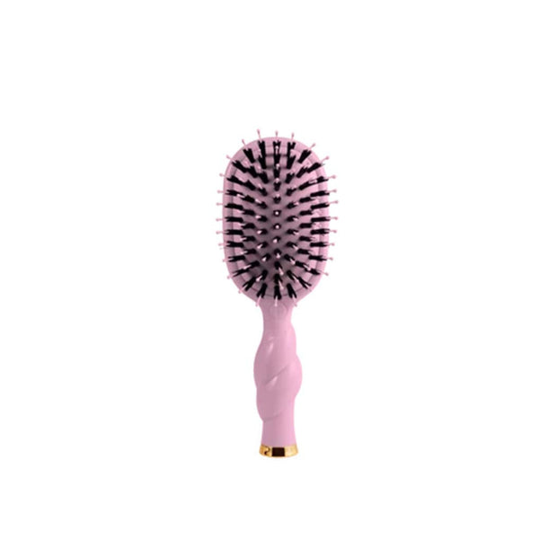 Mini Boar Bristle Hair Brush in Bubblegum