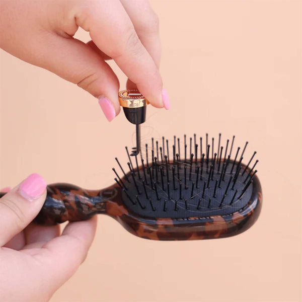 Mini Detangler Hair Brush in Tortoise Shell