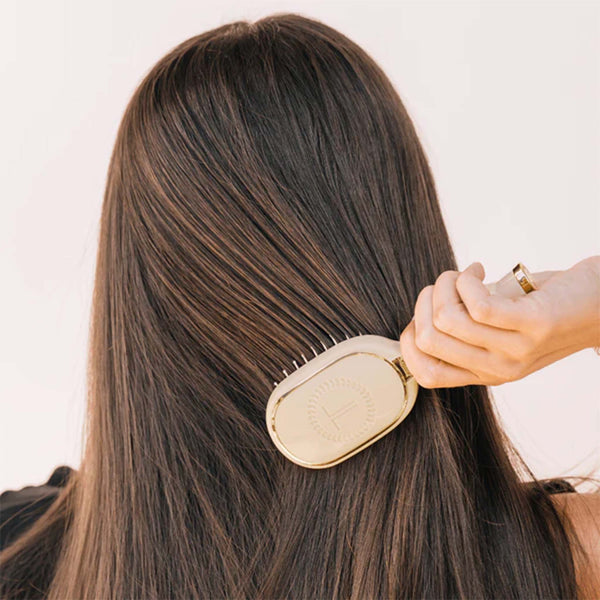 Mini Detangler Hair Brush in Tan